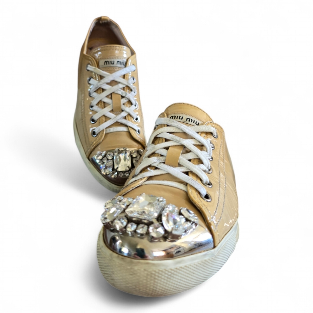 Miu Miu Patent Leather Sneakers